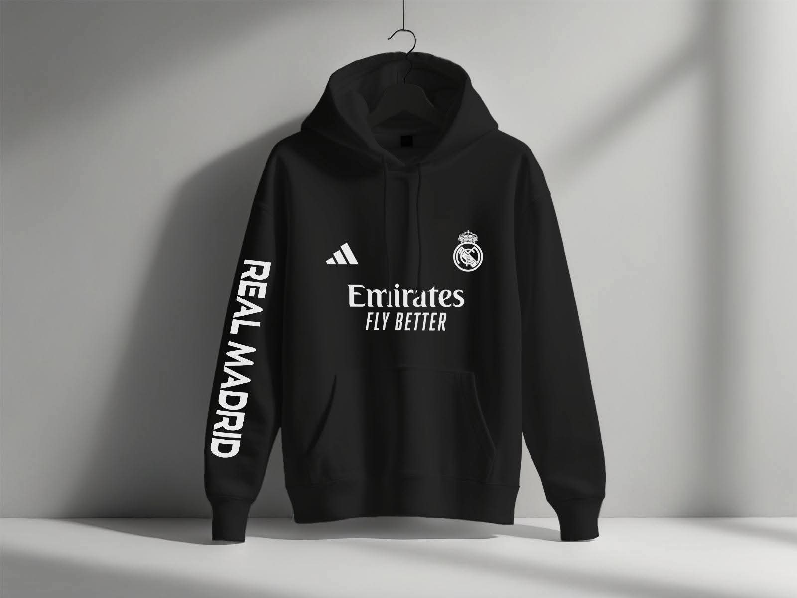 هودي ريال مدريد مع كتابة على الايد